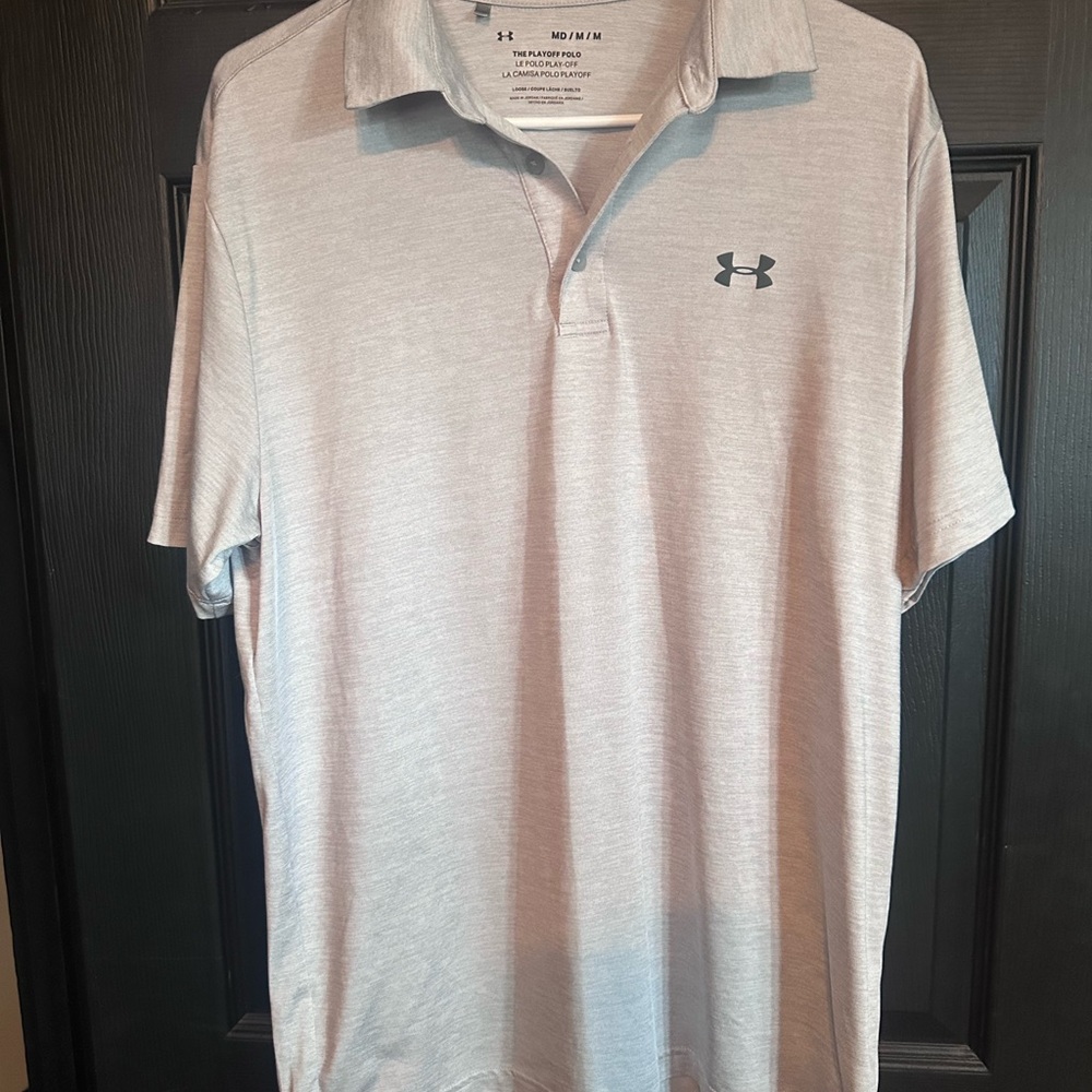 Under Armour Men's Gray Polo Shirt
